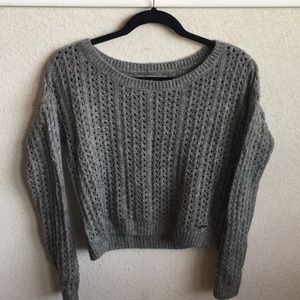 Grey knit Abercrombie & Fitch sweater